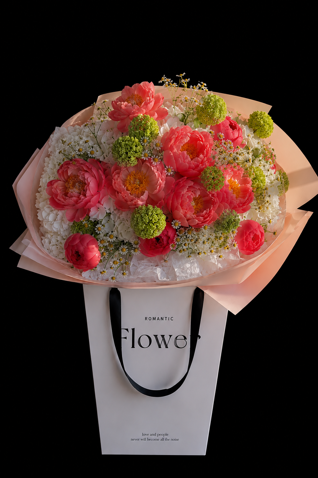 Rosé Jardin Flower Bag