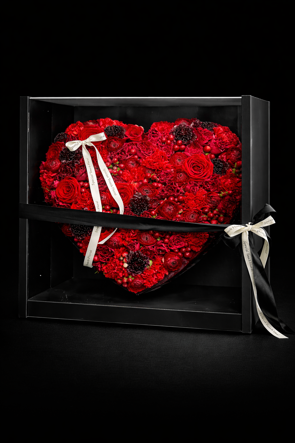 Crimson Luxury Heart Box
